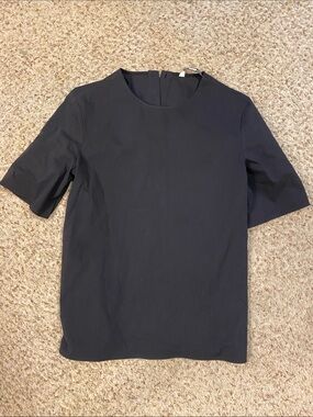 Zara Black Women's Top with Branded Neck Tag